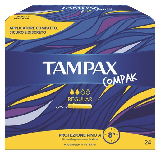TAMPAX COMPAX REGULAR 24 PEZZI - Farmacia De Pasquale