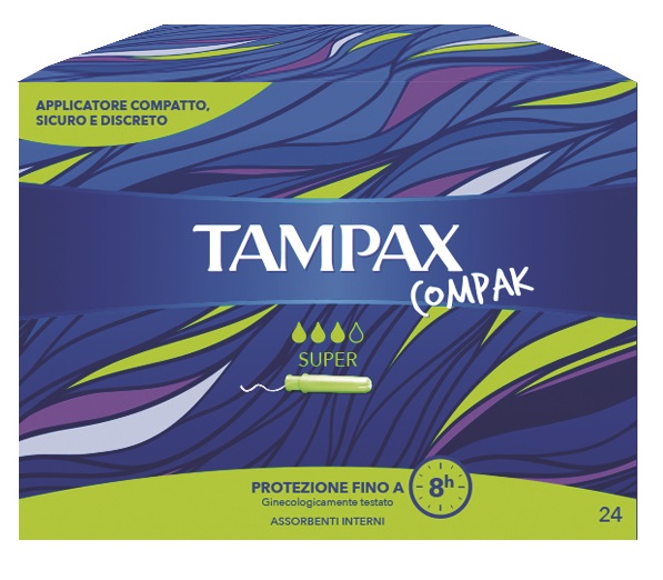 TAMPAX COMPAK SUPER 24 PEZZI - Farmacia De Pasquale