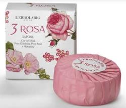 3 ROSA SAPONE PROFUMATO 100 G - Farmacia De Pasquale
