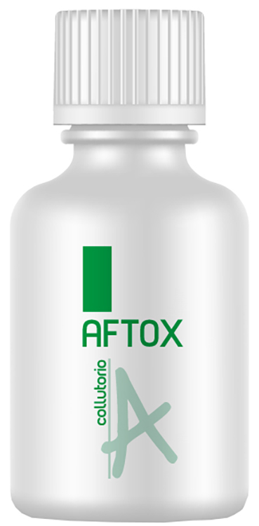 AFTOX COLLUTORIO FLACONE BIANCO, CON TAPPO E MISURINO DISPOSITIVO MEDICO INDICATO IN TUTTE LE LESIONI DEL CAVO ORALE E NEI PROCESSI INFIAMMATORI CORRELATI 100 ML 1 PEZZO - Farmacia De Pasquale