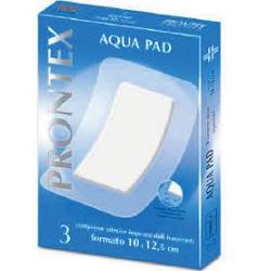 GARZA COMPRESSA PRONTEX AQUA PAD 10X12,5 CM 3 PEZZI - Farmacia De Pasquale