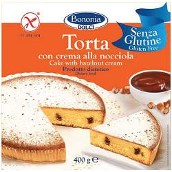 BONONIA TORTA ALLA CREMA DI NOCCIOLA SENZA GLUTINE 400 G - Farmacia De Pasquale