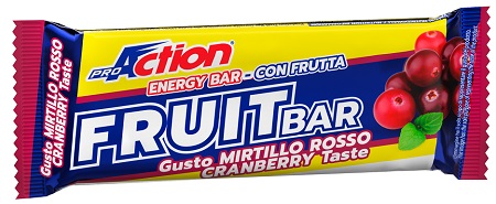 PROACTION FRUIT BAR BARRETTA ENERGETICA AL MIRTILLO ROSSO 40 G - Farmacia De Pasquale