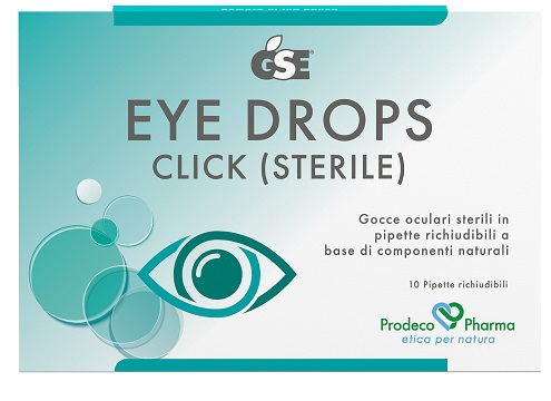 GSE EYE DROPS CLICK GOCCE OCULARI 10 PIPETTE 0,5 ML - Farmacia De Pasquale