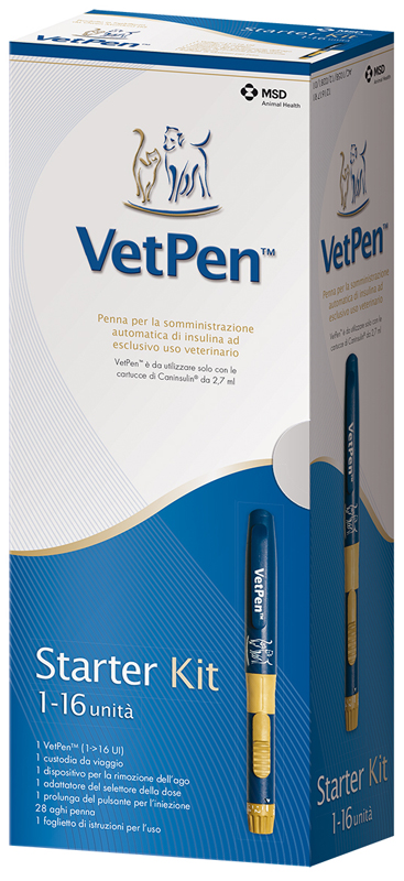 CANINSULIN VET PEN 16 UI STARTER KIT - Farmacia De Pasquale
