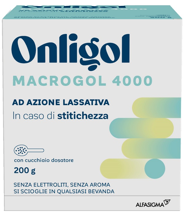 ONLIGOL MACROGOL 4000 200 G CON CUCCHIAINO DOSATORE SENZA ZUCCHERO - Farmacia De Pasquale