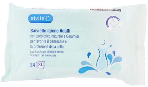 ALVITA SALVIETTE IGIENE ADULTI 24 PEZZI - Farmacia De Pasquale