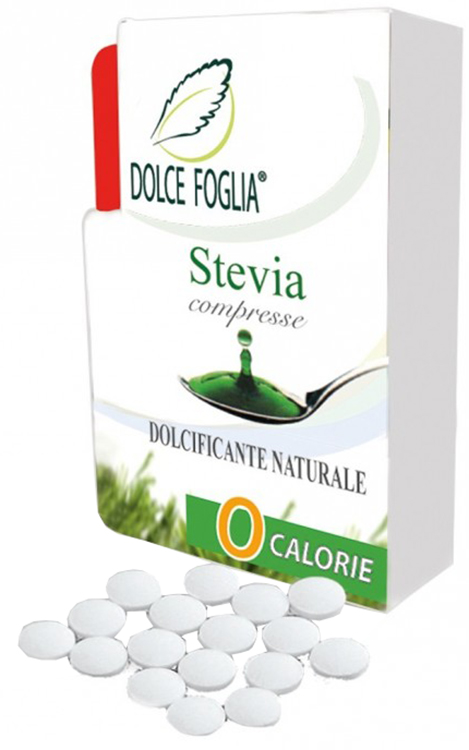 DOLCE FOGLIA STEVIA DOLCIFICANTE NATURALE 100 COMPRESSE - Farmacia De Pasquale