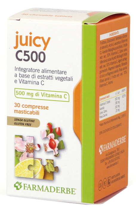 JUICY C500 30 COMPRESSE MASTICABILI - Farmacia De Pasquale