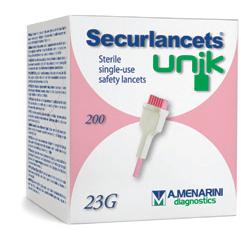 LANCETTE PUNGIDITO SECURLANCETS UNIK GAUGE 23 200 PEZZI - Farmacia De Pasquale