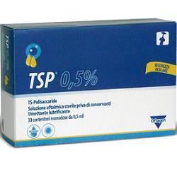 TSP 0,5% SOLUZIONE OFTALMICA UMETTANTE LUBRIFICANTE 30 FLACONCINI MONODOSE 0,5 ML - Farmacia De Pasquale