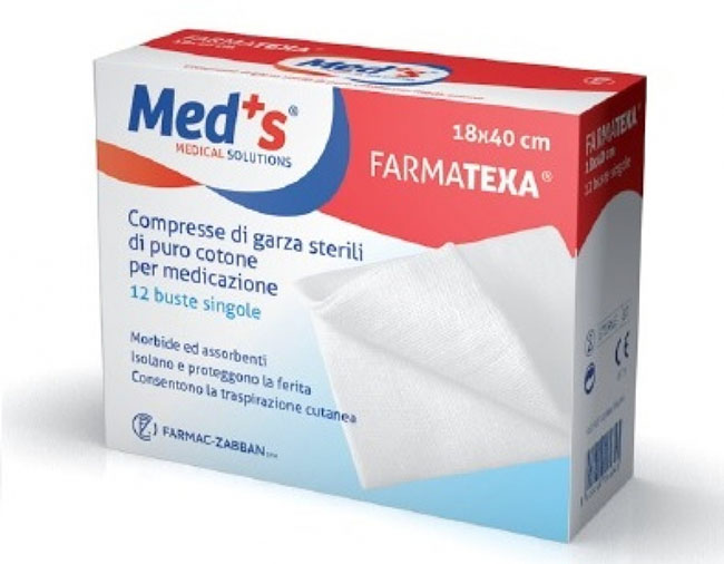 GARZA COMPRESSA MEDS 12/12 18X40CM 12 PEZZI - Farmacia De Pasquale