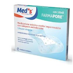 MEDICAZIONE MEDS PORE ADESIVA IMPERMEABILE 10X12CM 5 PEZZI - Farmacia De Pasquale