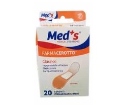 CEROTTO MEDS POLIURETANO IPOALLERGENICO CLASSICO MEDIO 20 PEZZI - Farmacia De Pasquale