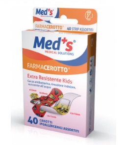 CEROTTO MEDS STRIP KIDS IPOALLERGENICO ASSORTITI 40 PEZZI - Farmacia De Pasquale