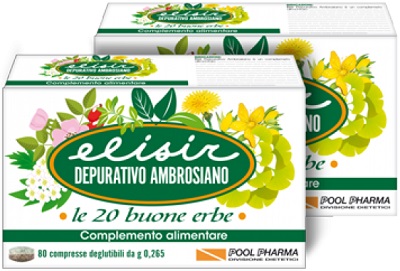 ELISIR DEPURATIVO AMBROSIANO 80 COMPRESSE 21,20 G - Farmacia De Pasquale