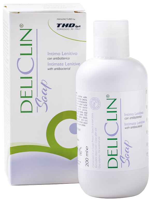 DELICLIN SOAP DETERGENTE INTIMO LENITIVO CON ANTIBATTERICO 200 ML - Farmacia De Pasquale