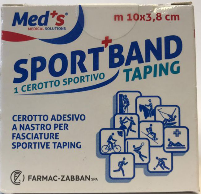 CEROTTO MEDS TELA BIANCA SPORTIVO 1000X3,8 CM - Farmacia De Pasquale