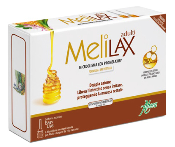 MELILAX ADULTI MICROCLISMI 6 PEZZI 10 G - Farmacia De Pasquale