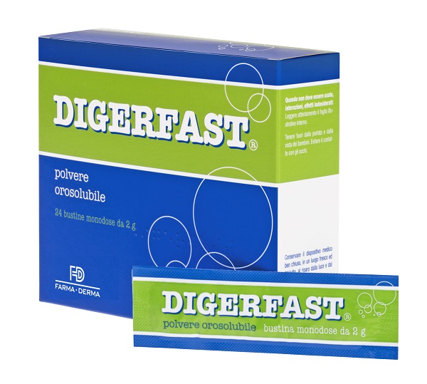 DIGERFAST POLVERE 24 BUSTINE MONODOSE 2 G - Farmacia De Pasquale