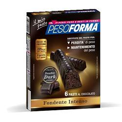PESOFORMA BARRETTA DOUBLE DARK 6 PASTI 12 X 31 G - Farmacia De Pasquale
