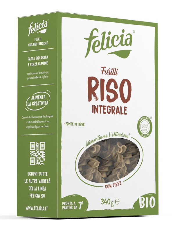 FELICIA BIO RISO INTEGRALE FUSILLI 340 G - Farmacia De Pasquale