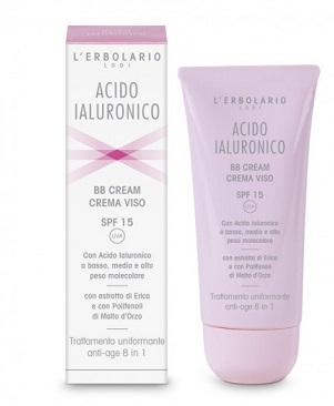 ACIDO IALURONICO BB CREAM CREMA VISO SPF15 TRATTAMENTO UNIFORMANTE ANTIAGE 8 IN 1 50 ML - Farmacia De Pasquale
