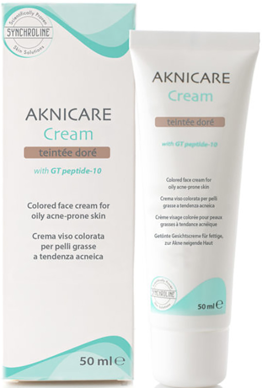 AKNICARE CREAM CREMA COLORATA TEINTEE DORE' 50 ML - Farmacia De Pasquale