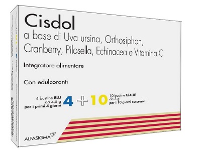 CISDOL 4 BUSTINE BLU DA 4,5 G + 10 BUSTINE GIALLE DA 3 G - Farmacia De Pasquale