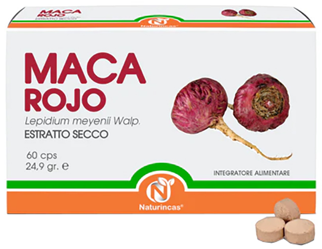 MACA ROJO ESTRATTO SECCO 60 COMPRESSE - Farmacia De Pasquale