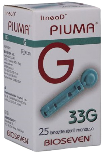 LANCETTE PUNGIDITO LINEA D PIUMA GAUGE 33 25 PEZZI - Farmacia De Pasquale