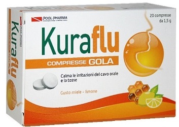 KURAFLU GOLA LIMONE/MIELE 20 COMPRESSE - Farmacia De Pasquale