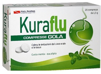 KURAFLU GOLA EUCALIPTO 20 COMPRESSE 1,5 G - Farmacia De Pasquale