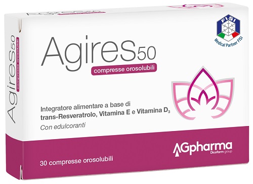 AGIRES 50 30 COMPRESSE OROSOLUBILI SCATOLA 5,4 G - Farmacia De Pasquale