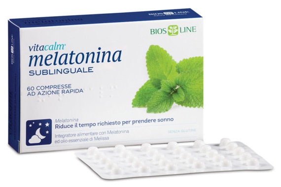 BIOS LINE VITACALM MELATONINA SUBLINGUALE 60 COMPRESSE 1 MG - Farmacia De Pasquale