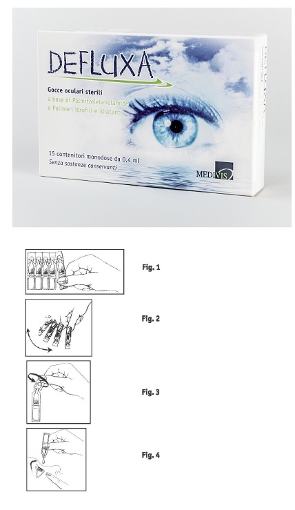 DEFLUXA GOCCE OCULARI 15 CONTENITORI MONODOSE DA 0,4 ML - Farmacia De Pasquale