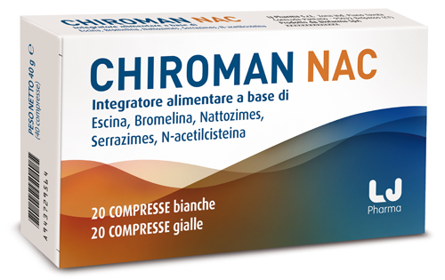 CHIROMAN NAC 20 COMPRESSE BIANCHE + 20 COMPRESSE GIALLE - Farmacia De Pasquale