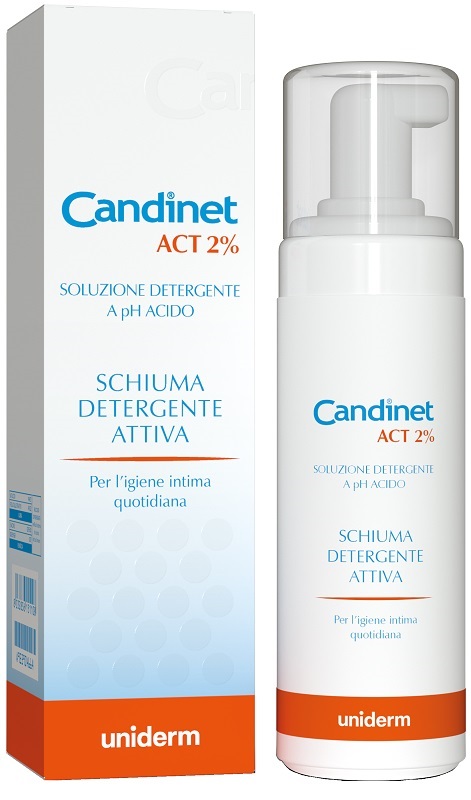 CANDINET ACT 2% SCHIUMA DETERGENTE ATTIVA 150 ML - Farmacia De Pasquale