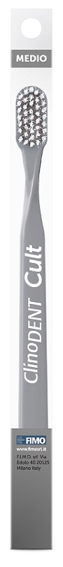 CLINODENT CULT GRIGIO SPAZZOLINO DA DENTI MEDIO - Farmacia De Pasquale