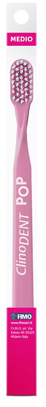 CLINODENT POP ROSA SPAZZOLINO DA DENTI MEDIO - Farmacia De Pasquale