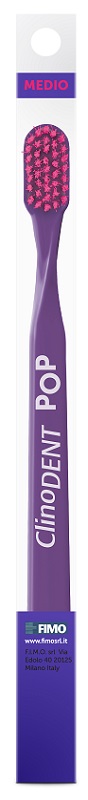 CLINODENT POP VIOLA SPAZZOLINO DA DENTI MEDIO - Farmacia De Pasquale