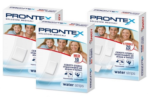CEROTTO PRONTEX WATER STRIPS ASSORTITO 20 PEZZI - Farmacia De Pasquale