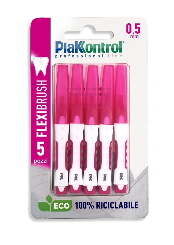 PLAKKONTROL SCOVOLINO INTERDENTALE FLEXI BRUSH05 BLISTER 5 PEZZI - Farmacia De Pasquale