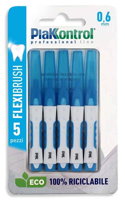PLAKKONTROL SCOVOLINO INTERDENTALE FLEXI BRUSH06 BLISTER 5 PEZZI - Farmacia De Pasquale