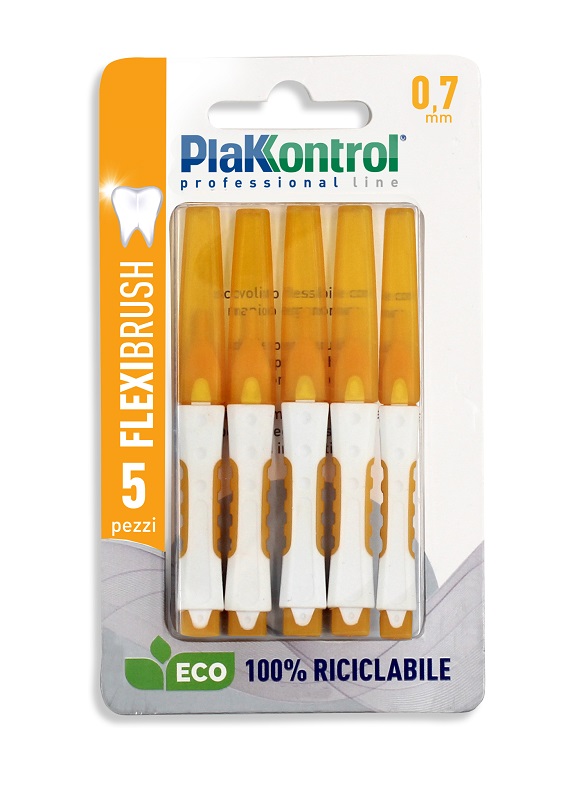PLAKKONTROL SCOVOLINO INTERDENTALE FLEXI BRUSH07 BLISTER 5 PEZZI - Farmacia De Pasquale
