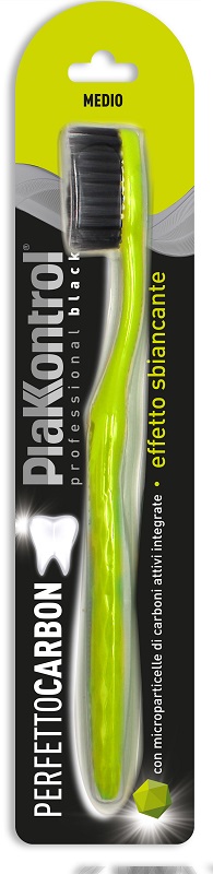 PLAKKONTROL PERFETTO CARBON SPAZZOLINO MANUALE BLISTER 1 PEZZO - Farmacia De Pasquale