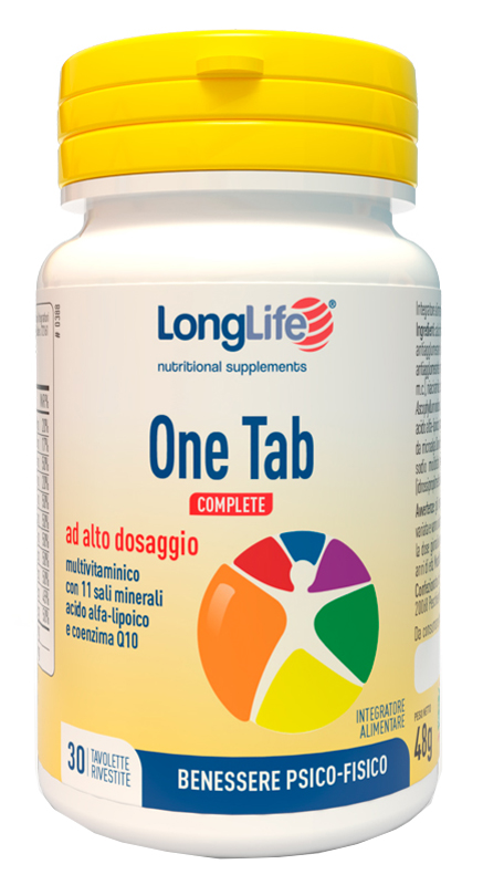 LONGLIFE ONE TAB COMPLETE 30 TAVOLETTE RIVESTITE - Farmacia De Pasquale