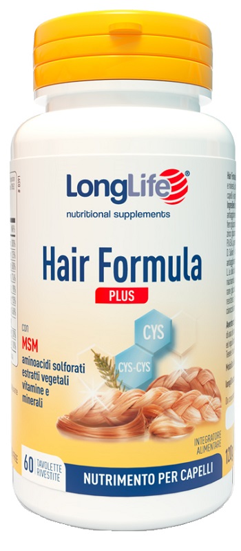 LONGLIFE HAIR FORMULA PLUS 60 TAVOLETTE - Farmacia De Pasquale