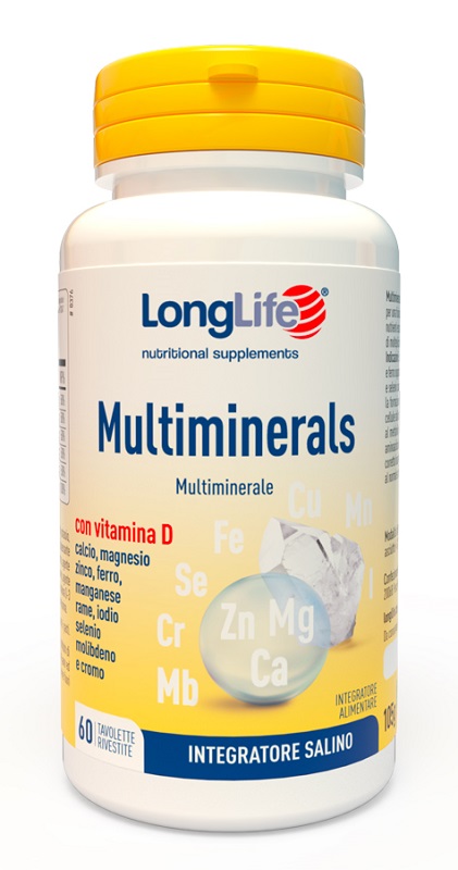 LONGLIFE MULTIMINERALS 60 TAVOLETTE RIVESTITE - Farmacia De Pasquale
