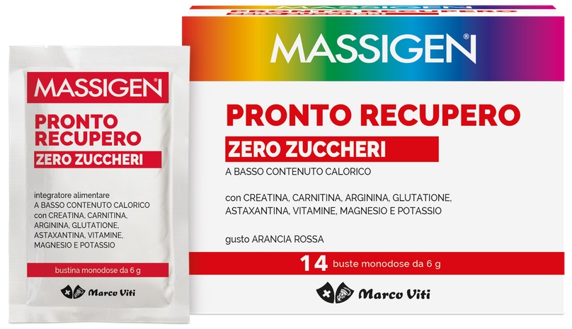 MASSIGEN PRONTO RECUPERO ZERO ZUCCHERI 14 BUSTINE - Farmacia De Pasquale